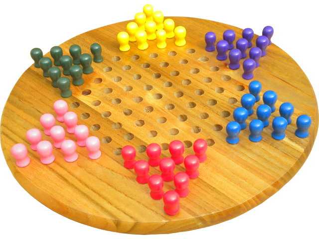 Handmade Wooden Chinese Checkers Board with Wooden Pegs — Three Trees  Workshop