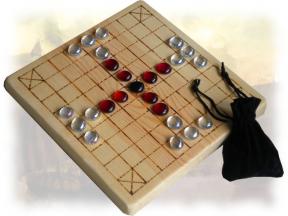 Our wooden tablut game